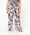 Pantalon viscose large fleuri femme grande taille